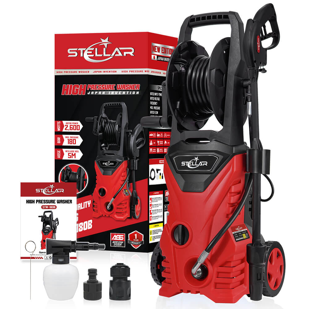 เครื่องฉีดน้ำแรงดันสูง STELLAR รุ่น TMW-180B 180 บาร์ 2600 วัตต์_7